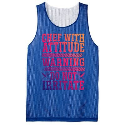 Culinary Badass Distressed Chef Gift Mesh Reversible Basketball Jersey Tank