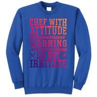 Culinary Badass Distressed Chef Gift Tall Sweatshirt