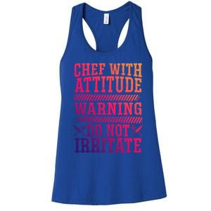 Culinary Badass Distressed Chef Gift Women's Racerback Tank