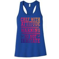 Culinary Badass Distressed Chef Gift Women's Racerback Tank