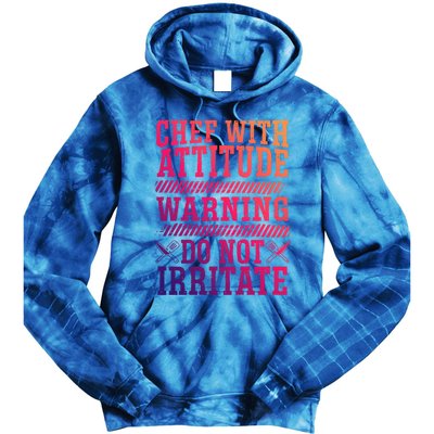 Culinary Badass Distressed Chef Gift Tie Dye Hoodie