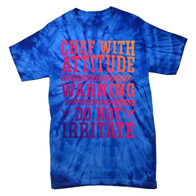 Culinary Badass Distressed Chef Gift Tie-Dye T-Shirt