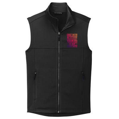 Culinary Badass Distressed Chef Gift Collective Smooth Fleece Vest