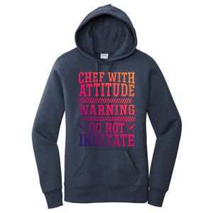 Culinary Badass Distressed Chef Gift Women's Pullover Hoodie