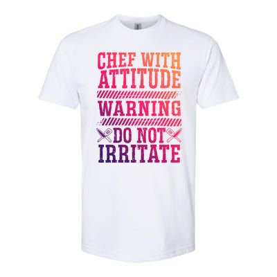 Culinary Badass Distressed Chef Gift Softstyle CVC T-Shirt