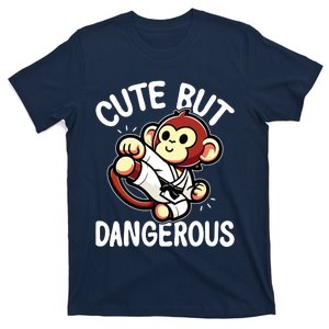 Cute But Dangerous Karate Taekwondo Monkey Karate Girl T-Shirt