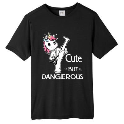 Cute But Dangerous Karate Taekwondo Unicorn Karate Girl Tall Fusion ChromaSoft Performance T-Shirt