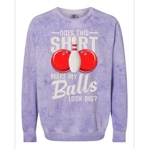 Cool Bowling Design For Bowling Ball Sport Bowler Colorblast Crewneck Sweatshirt