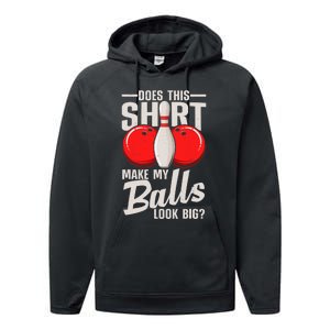 Cool Bowling Design For Bowling Ball Sport Bowler Performance Fleece Hoodie