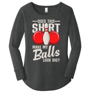 Cool Bowling Design For Bowling Ball Sport Bowler Women's Perfect Tri Tunic Long Sleeve Shirt