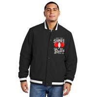 Cool Bowling Design For Bowling Ball Sport Bowler Insulated Varsity Jacket