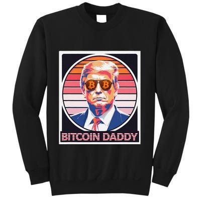 Cute Bitcoin Daddy Trump Crypto King Internet Money Mining Sweatshirt