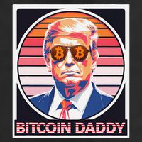 Cute Bitcoin Daddy Trump Crypto King Internet Money Mining Adult Drive Performance Visor