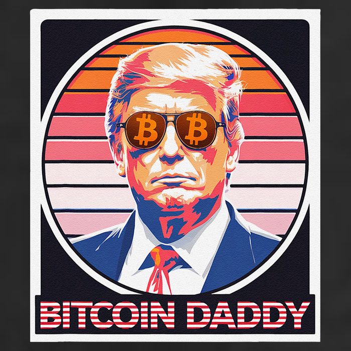 Cute Bitcoin Daddy Trump Crypto King Internet Money Mining Adult Drive Performance Visor