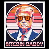 Cute Bitcoin Daddy Trump Crypto King Internet Money Mining 16 in Basic Backpack