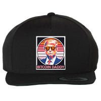Cute Bitcoin Daddy Trump Crypto King Internet Money Mining Wool Snapback Cap