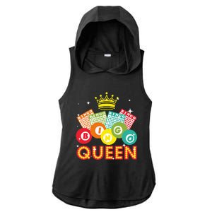 Cute Bingo Designs For Women Mom Bingo Lovers Casino Players Ladies PosiCharge Tri-Blend Wicking Draft Hoodie Tank