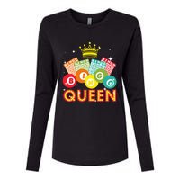 Cute Bingo Designs For Women Mom Bingo Lovers Casino Players Womens Cotton Relaxed Long Sleeve T-Shirt