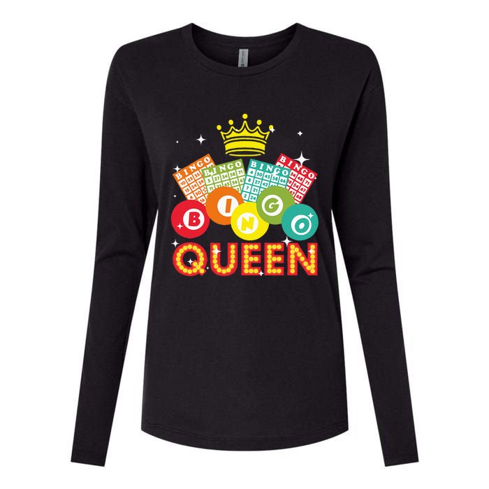 Cute Bingo Designs For Women Mom Bingo Lovers Casino Players Womens Cotton Relaxed Long Sleeve T-Shirt