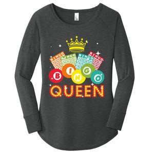 Cute Bingo Designs For Women Mom Bingo Lovers Casino Players Women's Perfect Tri Tunic Long Sleeve Shirt