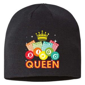 Cute Bingo Designs For Women Mom Bingo Lovers Casino Players Sustainable Beanie