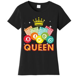 Cute Bingo Designs For Women Mom Bingo Lovers Casino Players Women's T-Shirt