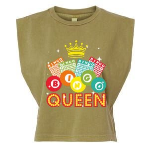 Cute Bingo Designs For Women Mom Bingo Lovers Casino Players Garment-Dyed Women's Muscle Tee