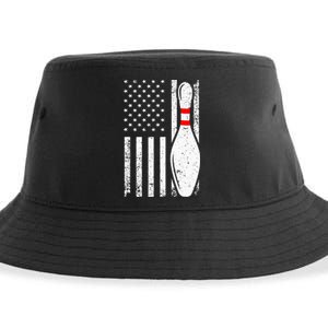 Cool Bowling Design For Women Bowler Bowling Pin Sport Sustainable Bucket Hat