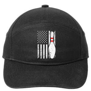 Cool Bowling Design For Women Bowler Bowling Pin Sport 7-Panel Snapback Hat