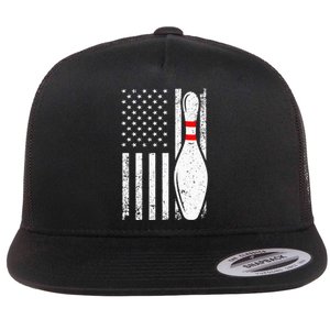 Cool Bowling Design For Women Bowler Bowling Pin Sport Flat Bill Trucker Hat