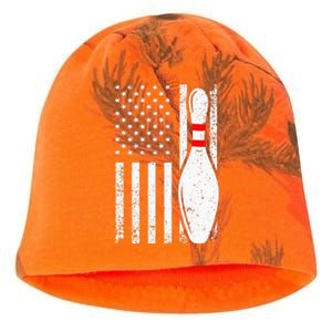 Cool Bowling Design For Women Bowler Bowling Pin Sport Kati - Camo Knit Beanie