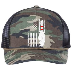 Cool Bowling Design For Women Bowler Bowling Pin Sport Retro Rope Trucker Hat Cap