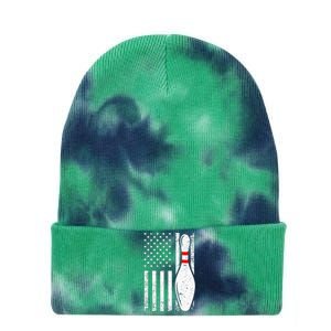 Cool Bowling Design For Women Bowler Bowling Pin Sport Tie Dye 12in Knit Beanie