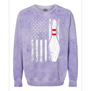 Cool Bowling Design For Men Women Bowler Bowling Pin Sport Colorblast Crewneck Sweatshirt