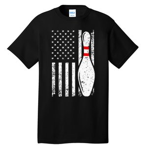 Cool Bowling Design For Men Women Bowler Bowling Pin Sport Tall T-Shirt