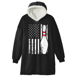 Cool Bowling Design For Men Women Bowler Bowling Pin Sport Hooded Wearable Blanket