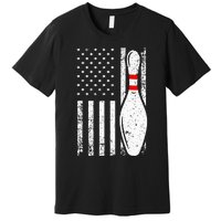 Cool Bowling Design For Men Women Bowler Bowling Pin Sport Premium T-Shirt