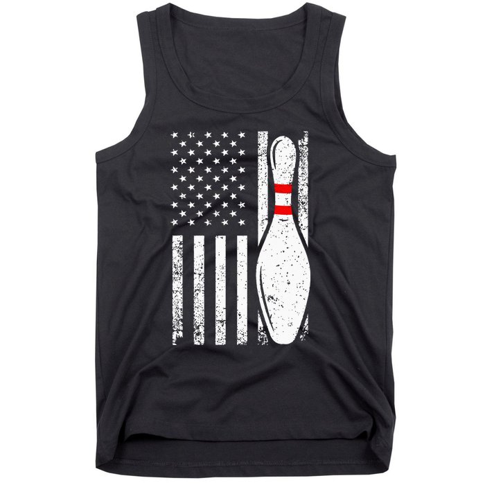 Cool Bowling Design For Men Women Bowler Bowling Pin Sport Tank Top