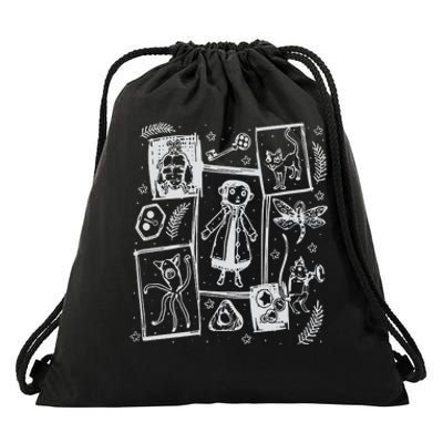 Coraline Button Doll  Coraline Movie  Coraline Crewneck  Drawstring Bag