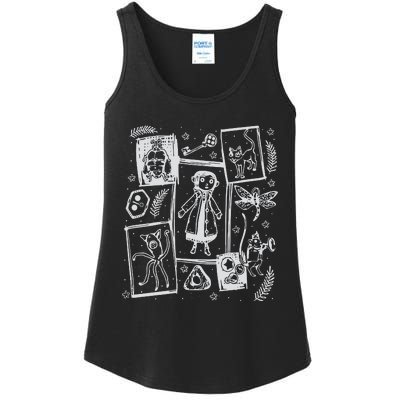 Coraline Button Doll  Coraline Movie  Coraline Crewneck  Ladies Essential Tank