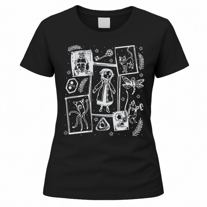 Coraline Button Doll  Coraline Movie  Coraline Crewneck  Women's T-Shirt