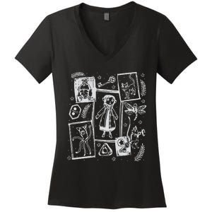 Coraline Button Doll  Coraline Movie  Coraline Crewneck  Women's V-Neck T-Shirt