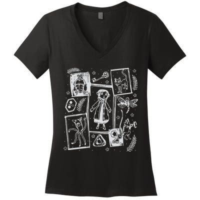 Coraline Button Doll  Coraline Movie  Coraline Crewneck  Women's V-Neck T-Shirt