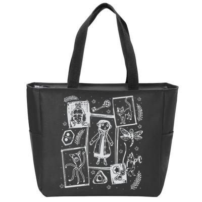 Coraline Button Doll  Coraline Movie  Coraline Crewneck  Zip Tote Bag