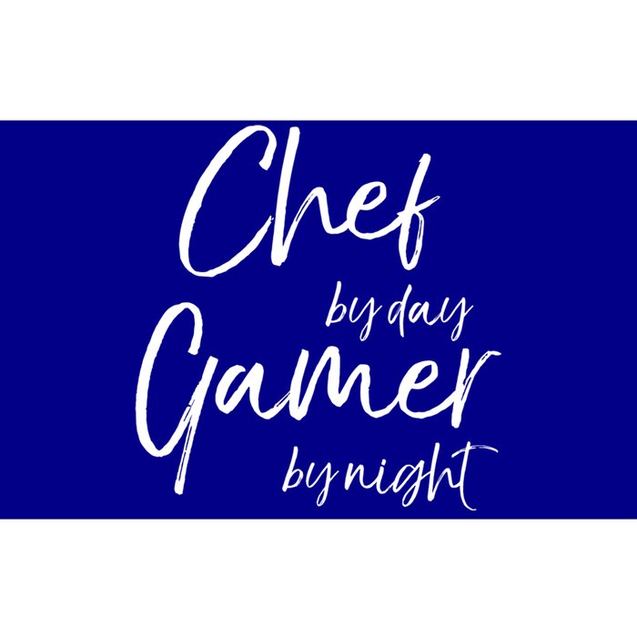 Chef By Day Gamer By Night Funny Gift Bumper Sticker