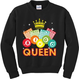 Cute Bingo Designs For Women Mom Bingo Lovers Casino Players Kids Sweatshirt