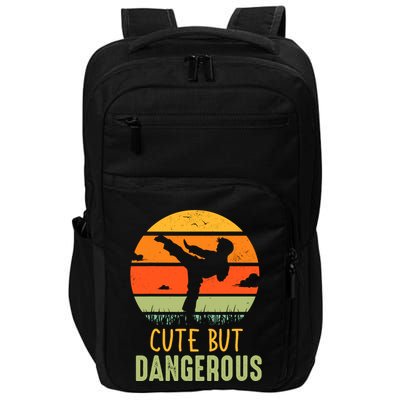Cute But Dangerous Karate Student Trainee Karateka Master Impact Tech Backpack