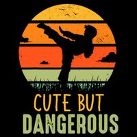 Cute But Dangerous Karate Student Trainee Karateka Master Impact Tech Backpack