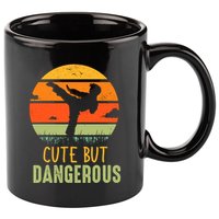 Cute But Dangerous Karate Student Trainee Karateka Master 11oz C Handle Ceramic Mug