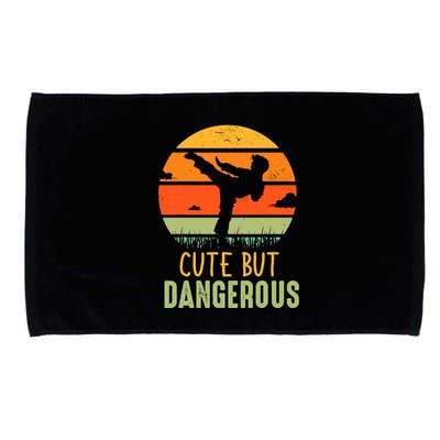 Cute But Dangerous Karate Student Trainee Karateka Master Microfiber Hand Towel